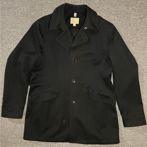Men’s Banana Republic Jacket Heritage Collection Black Wool Jacket Size XL